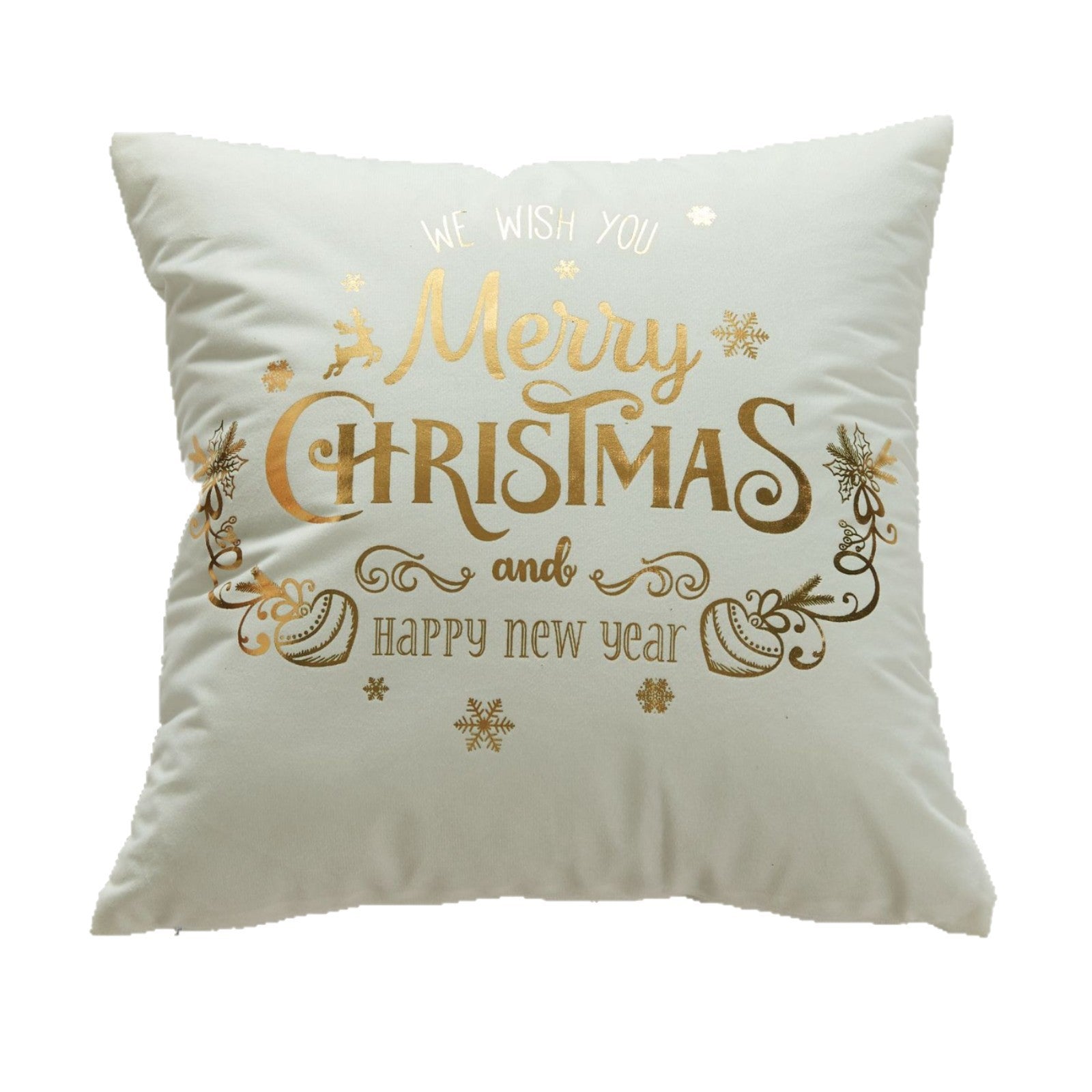 Wholesale Christmas atmosphere gold-stamping festive pillowcase